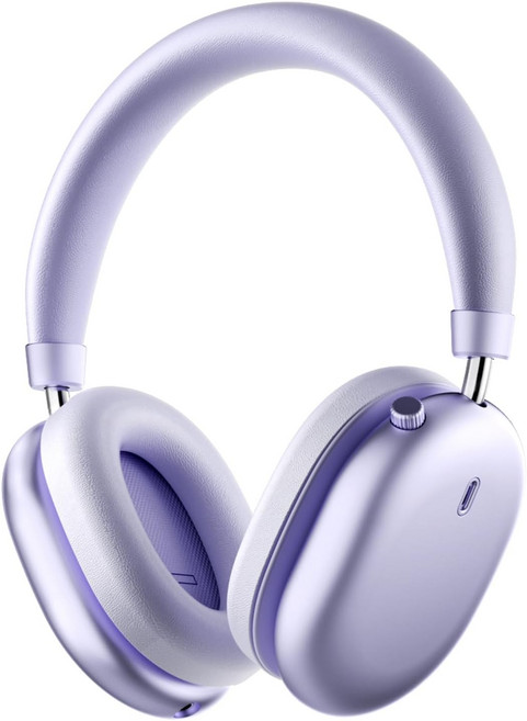 어댑티브 액티브 노이즈 캔슬링ANC LDAC 고해상도 오디오 40mm 실크 드라이버 150H 5 마이크 ENC 여행용 유선 헤드셋을 갖춘 iKF 나노 무선 블루투스 헤드폰 홈, Purple