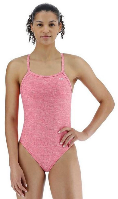 TYR 여성용 Durafast 엘리트 다이아몬드핏 수영복 178435, Lapped Pink