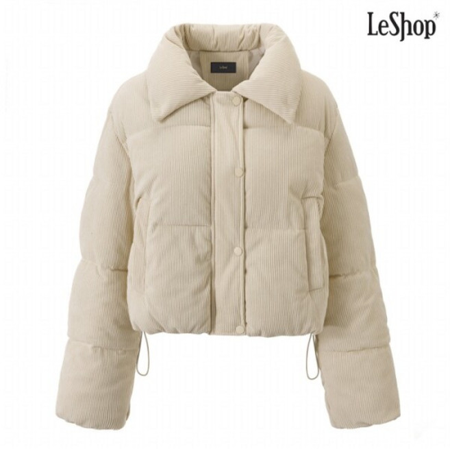 [르샵.] 코듀로이 하이넥 스트링 패딩 점퍼 (DP4JJ027A)