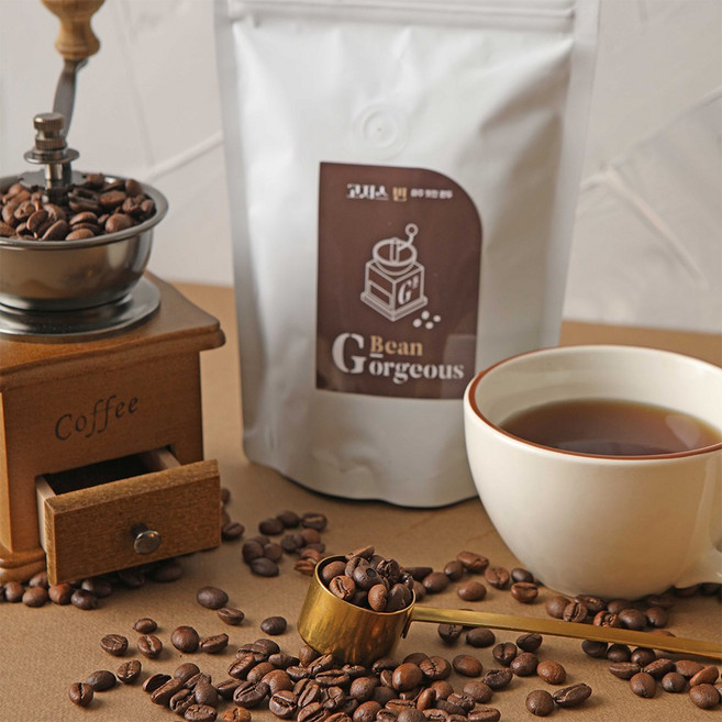 고저스빈 스트롱 블랜딩 500g 당일로스팅 원두 커피 홀빈 분쇄 고소한 커피맛 진하고 묵직한 바디감 쌉싸름한 맛이 특징 다크 초콜릿 흑설탕 견과류 향미, 1개, F 에스프레소