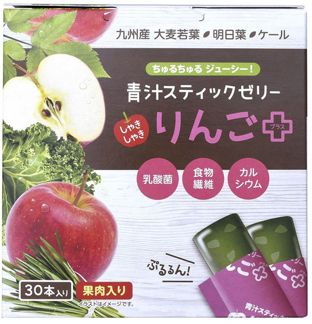 오키제약 녹즙 스틱젤리 사과 플러스 30개입, 450g, 1개