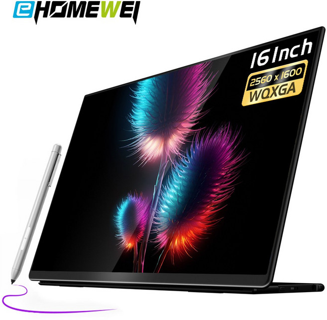 이홈웨이 E16Q3 DEX 16인치 WQXGA 폴드 터치펜 포터블 모니터
