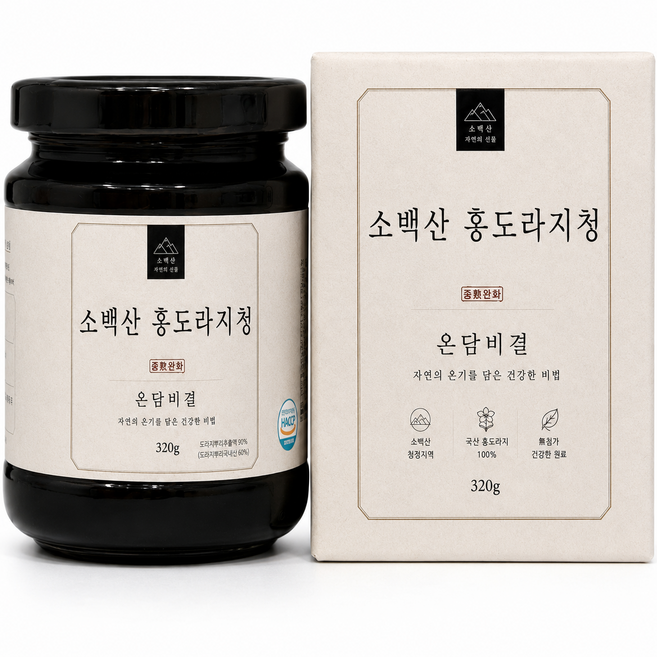 온담비결 소백산 홍도라지청, 1박스, 1개입, 320g