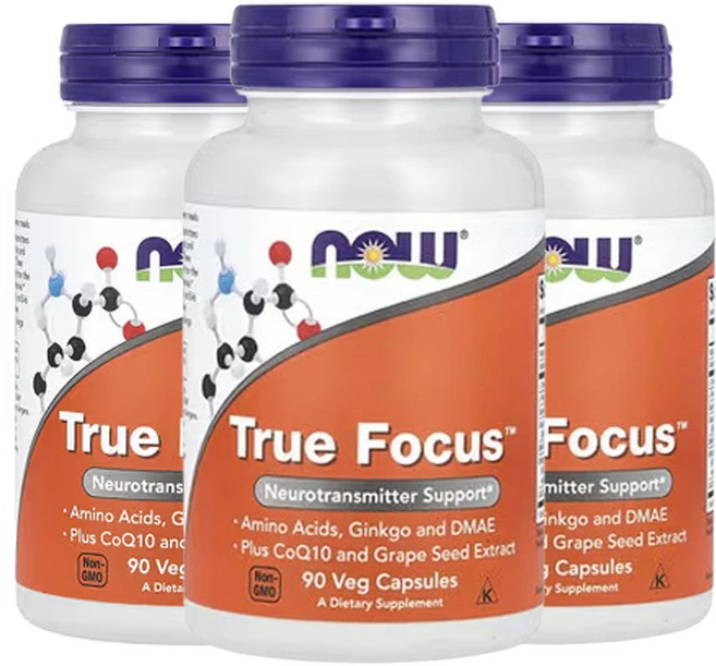 나우푸드 True Focus 90베지캡슐, 3개, 90정 - 쿠팡