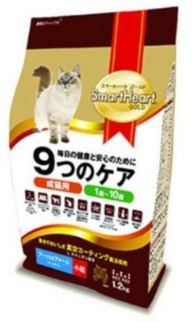 나인케어 고양이사료 2.4kg (1.2kg x 2개), 1.2kg