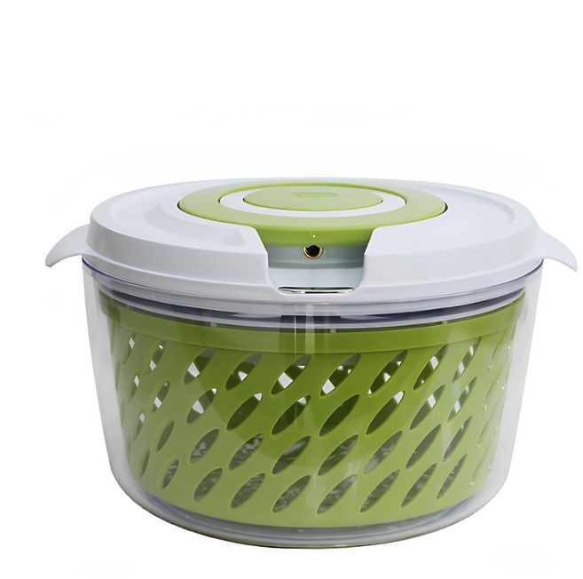 조은친구 수동 야채탈수기 TF1120 줄당김형 대용량 샐러드스피너, 1개, 연두색, 흰색