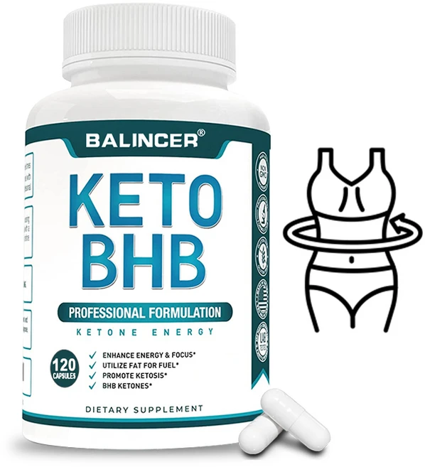 프리미엄 케토 체중 감량 보충제 - 케톤증의 에너지로 지방을 활용 - 에너지 및 집중력 강화 식욕 조절 신진대사 지원 - 여성 및 남성을 위한 케토 Bhb 보충제, 120캡슐, 1개, 120정 - 쿠팡