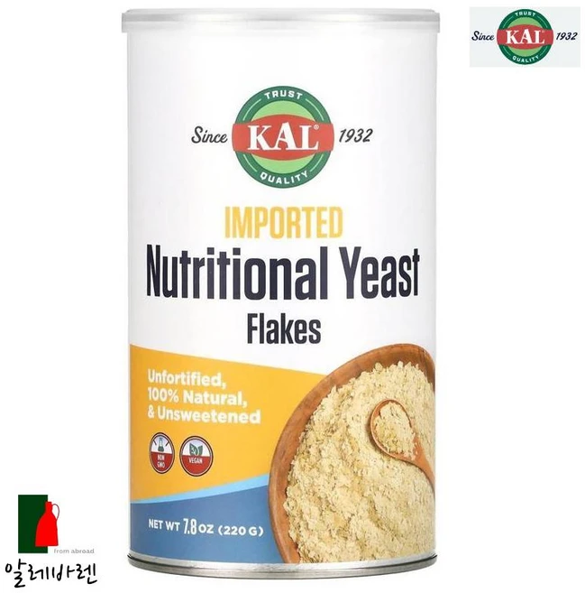 KAL 수입산 뉴트리셔널 이스트 플레이크 220g (7.8oz), 1개 - 쿠팡