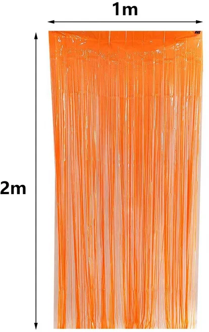 다색 어둠 속에서 LED조명 프린지 커튼 형광 마카롱 스트리머 사진 부스 배경 네온 생일 파티 장식, 32 Fringe Curtain