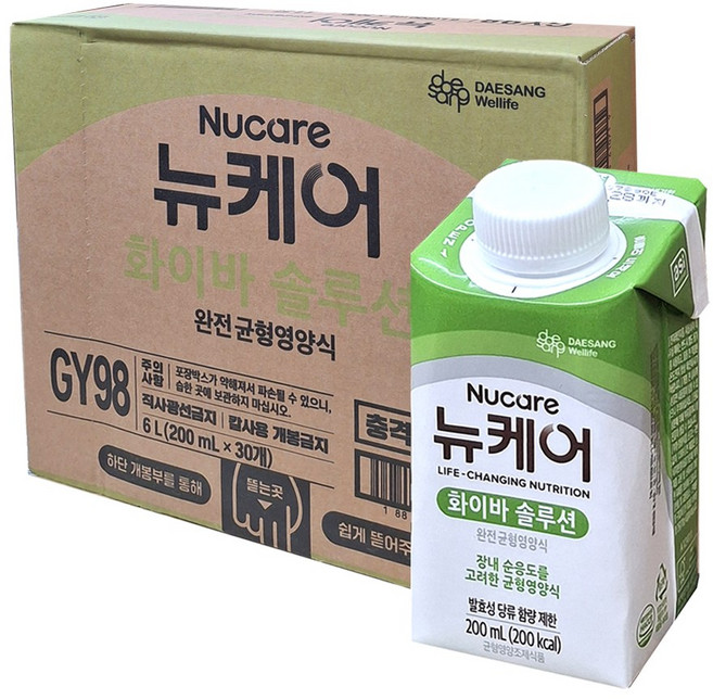 뉴케어 화이바 솔루션, 200ml, 30개