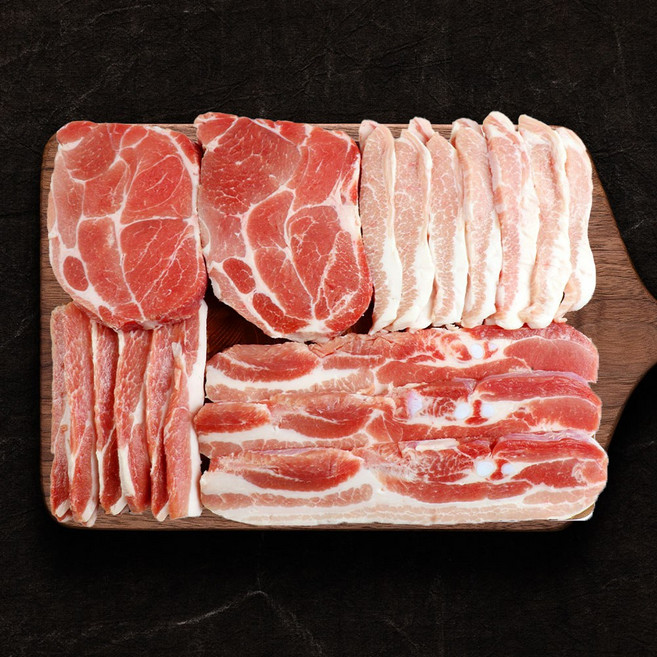 파파네정육점 배터지는 돼지고기 모듬 삼겹살 목살 가브리살 갈매기살 항정살, 3. 배터지는 돼지고기 모둠, 1.4kg, 1개