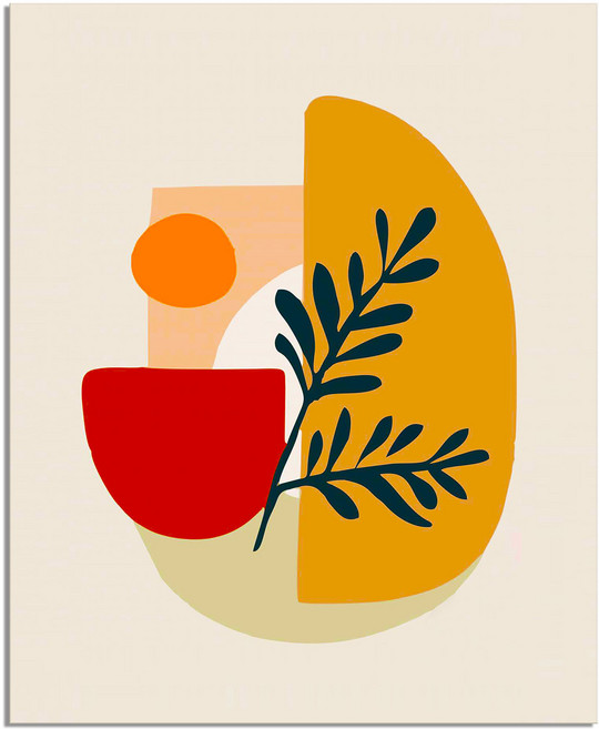 세잔느화실 미니멀리즘 북유럽풍 캔버스그림액자 메탈골드액자 10종 07-하모니1, 캔버스액자