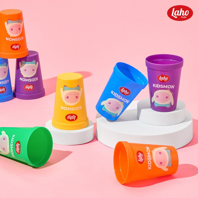 라호 더트웰브 키즈몬 양치컵 5개세트
