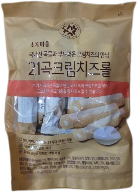 초록마을 21곡 크림치즈롤 ()(x입), 10g, 38개