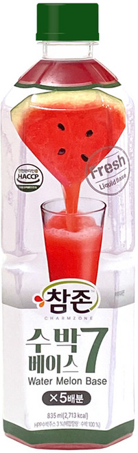 참존 수박7 음료베이스, 1개, 835ml