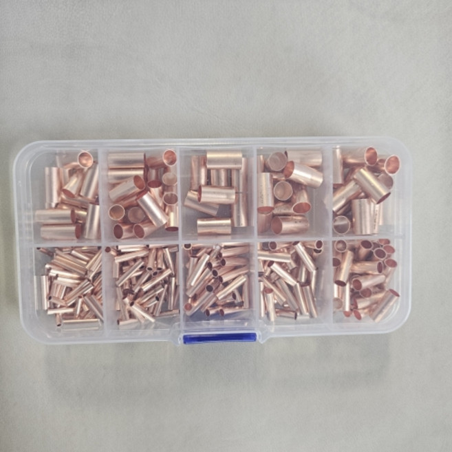 티앤디 압착단자 슬리브 베어터미널 구리 - 전선 연결 터미널 250pcs, 1개