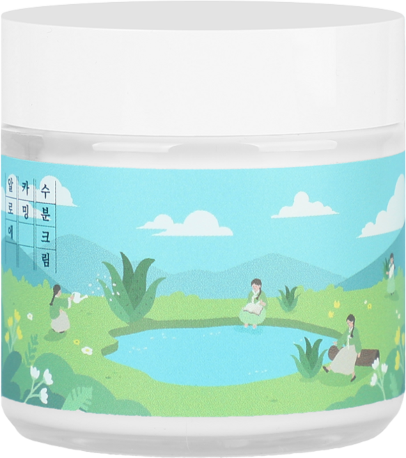 [수분 진정] 알로에 히알루론산 11종 수분 재생 크림 80g 나이아신아마이드 주름 미백, 단지형, 1개