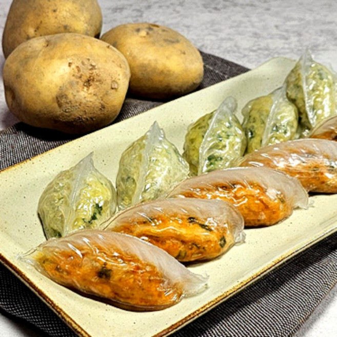 유별난 투명 감자피만두 고기1.4kg+김치1.4kg, 1.4kg