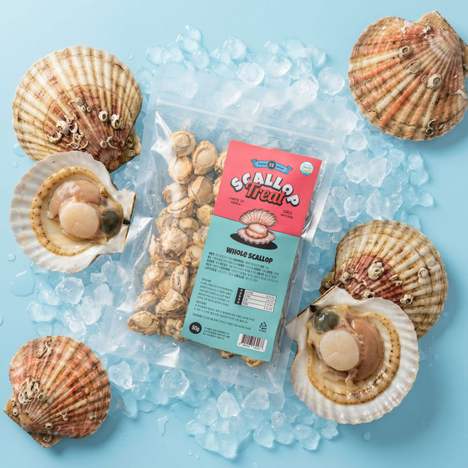 든든 반려동물 동결건조 간식, 1개, 50g, 타우린 10배 가리비