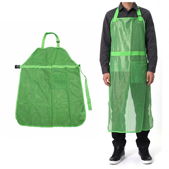 하야부사 앞치마 녹색 보호용품 엔진톱 예초기 제초기 메쉬 H02, 1개