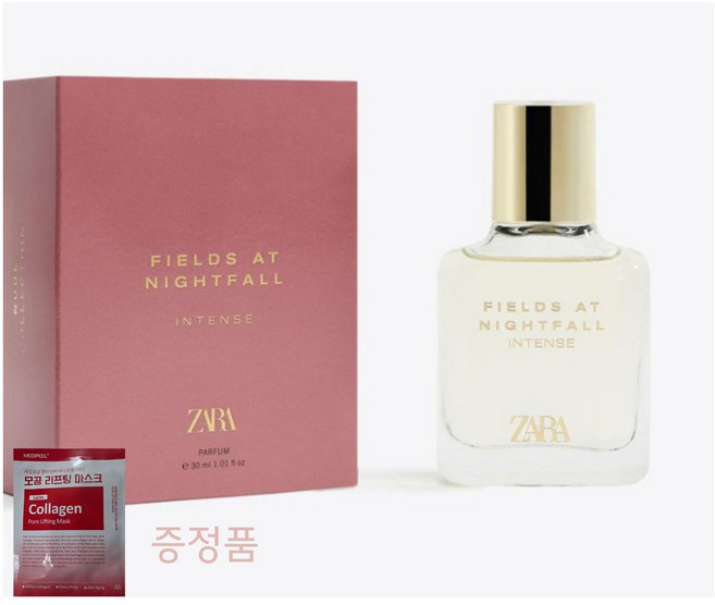 ZARA FIELDS AT NIGHTFALL INTENSE PARFUM 자라 필즈 나이트폴 인텐스 30ML + 마스크팩 1매 증정, 1개
