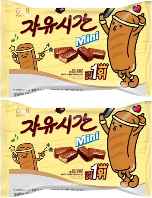 자유시간 미니, 180g, 2개