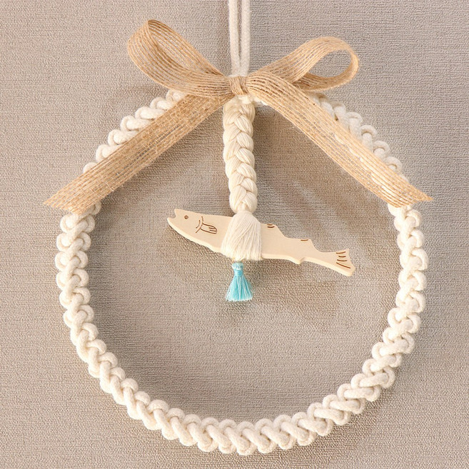 골드디자인 마크라메 액막이 명태 현관 집들이 선물 개업 인테리어 선물, 3.스카이