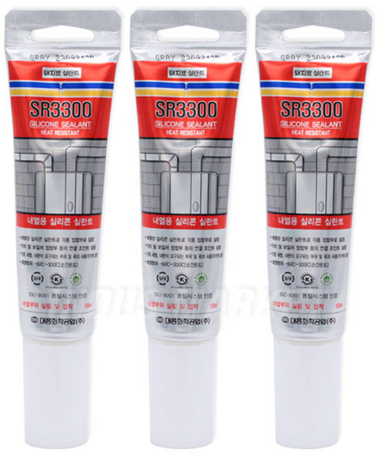 대흥화학 SR3300 (튜브) 내열 실리콘 보일러 연통 100ml, 1개