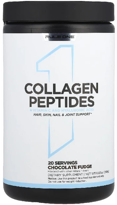 Rule One Proteins 콜라겐 펩타이드 + 비타민C 및 히알루론산 초콜릿 퍼지 250g(8.82oz) Proteins (룰 원 프로틴), 250g, 1개 - 쿠팡