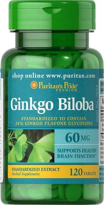 퓨리탄프라이드 징코 빌로바 60mg 태블릿