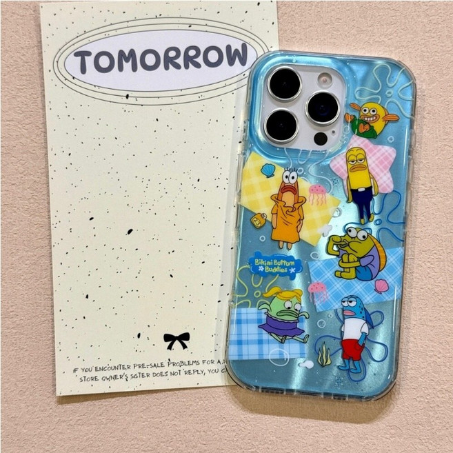 티류으스 캐릭터 스폰지밥 아이폰17케이스 호환 케이스