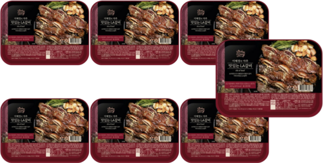 [키친스토리] 빅마마 이혜정의 아주 맛있는 LA 소갈비 / 단백질 보충 아이 밥 반찬용, 빅마마 이혜정의 맛있는 LA소갈비 400g 7팩 2.8