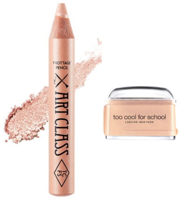 too cool for school Frottage Pencil 臥蠶筆 眼影筆, 原廠米色削筆器+09 Sheer Nude, 1個