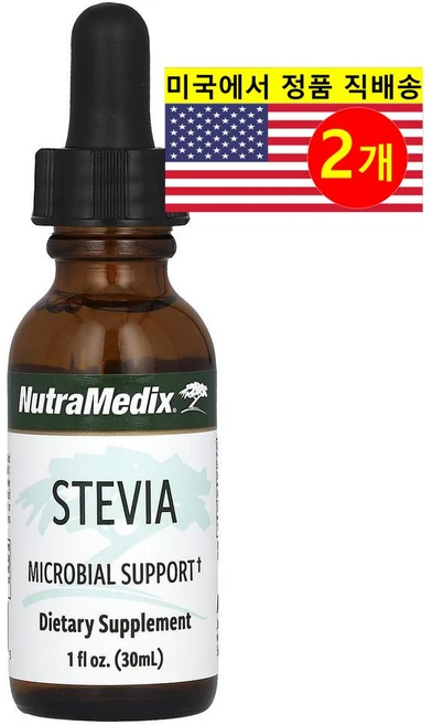 NutraMedix 설탕 대용 건강 식품 액상 스테비아 30ml 1개, 2개 - 쿠팡