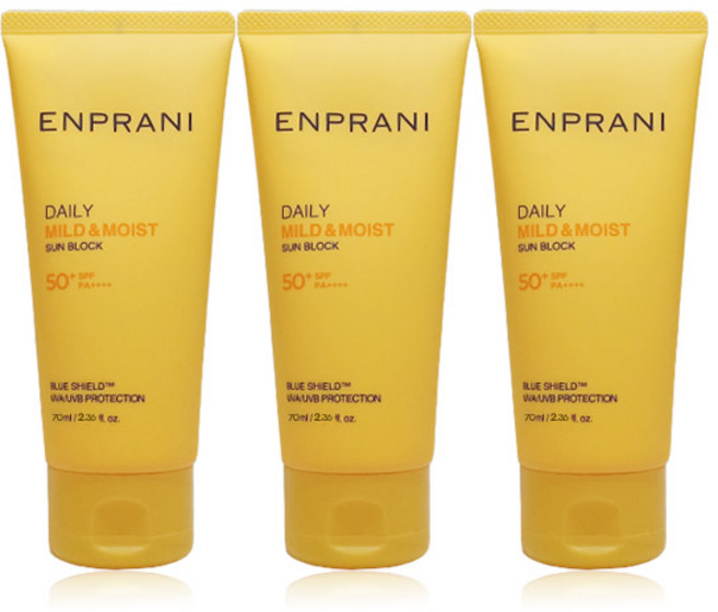 엔프라니 데일리 선블록 70mlx3ea 선크림 썬크림 자외선차단, 70ml, 3개