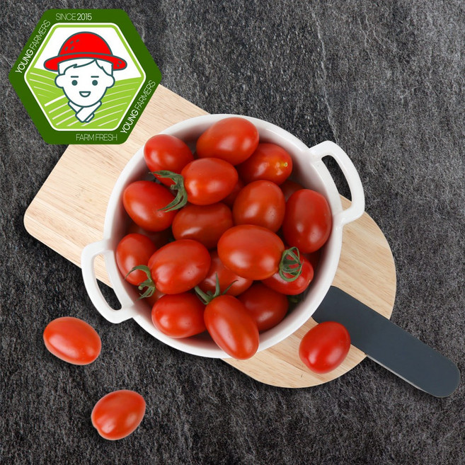 전대표 충남 부여 굿뜨래 대추방울토마토 2kg 1~3번과 / mini tomato / 산지직송, 1박스, 2kg(1~3번과)