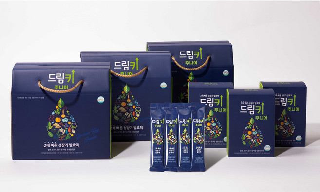 드림키 주니어 중학생 고등학생 청소년 전용 성장기 / 드림 키 고함량 성장기발효액 6박스 주문시 추가30포, 1.5L