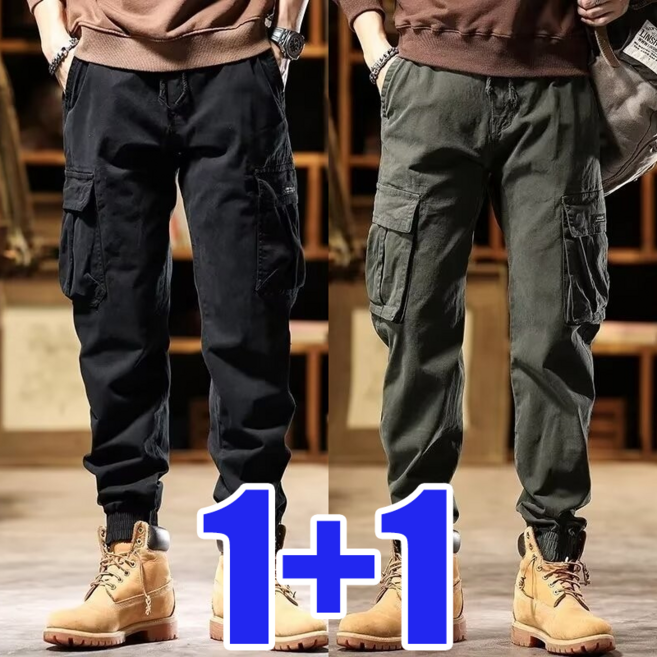 After Sea 남자 카고바지 슬렉스 캐주얼 빅사이즈 밴딩바지 여름용 등산바지 바지