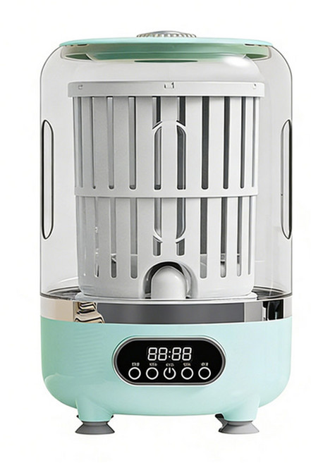 伊德萊斯 洗脫一體式迷你洗衣機 3000ML 藍光殺菌消毒 內衣褲洗衣機(交換禮物), 綠色, AH-661C-2