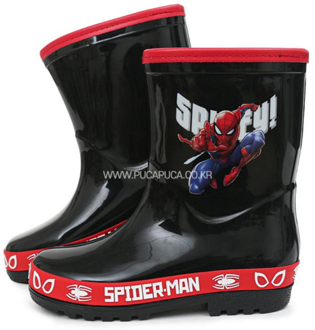 스파이더맨 파브 레인부츠 유아 어린이 아기 아동 장화 여아 남아
