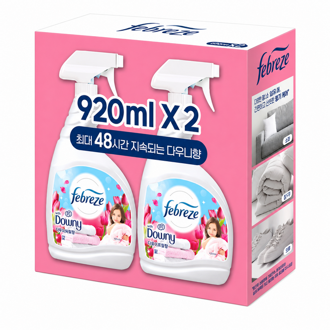 코스트코 페브리즈 섬유 탈취제 다우니향 강력탈취제, 2개, 920ml