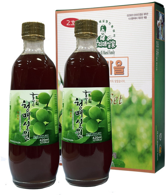 홍쌍리 청매실원 매실청 매실진액 발효매실, 420ml, 2개