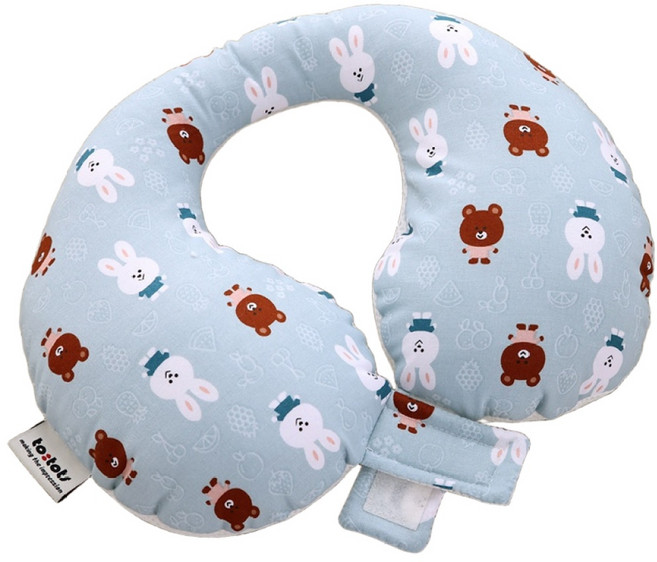 투토츠 사계절 카시트 목베개, 비비베베 블루, 1개