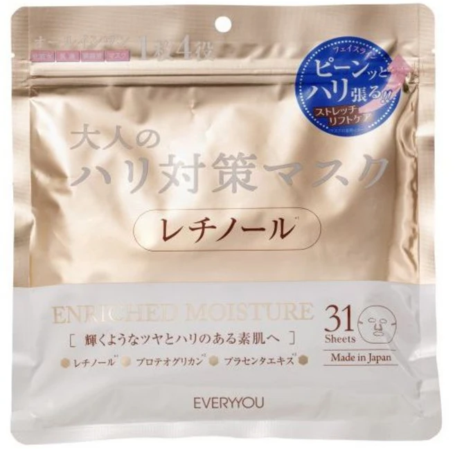 에브리유 레티놀 페이셜 마스크 31장입 108559, 1개 - 쿠팡