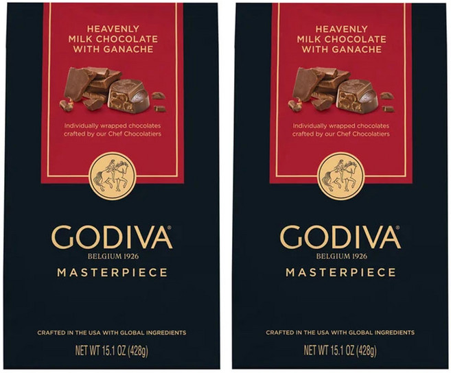 [1+1] 고디바 마스터피스 밀크 초콜릿 가나슈 428g GODIVA MASTERPIECE MILK CHOCOLATE GANACHE, 1세트
