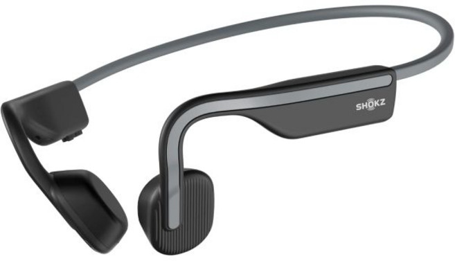 SHOKZ 오픈무브 오픈이어 블루투스 스포츠 헤드폰 골전도 무선 이어폰 땀 방지 러닝 및 운동용 스티커 팩 포함 회색, Grey, 2) 회색., 1개, SHOKZ 회색