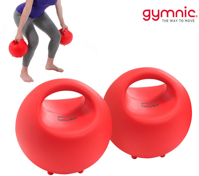 짐닉 트레이닝볼 세트 2ea 1세트(레드) 핸드그립 메디신볼, 단품, 1개