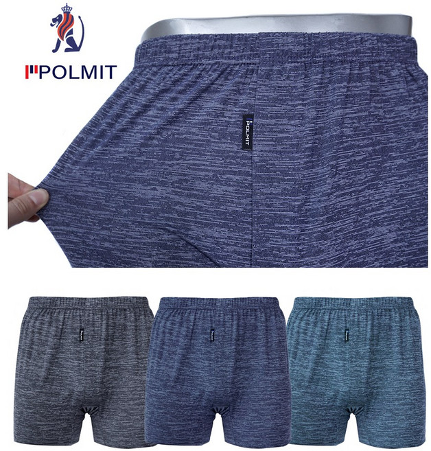 폴밋 남자 팬티 트렁크 스판 빅사이즈 사각팬티 속옷 3P