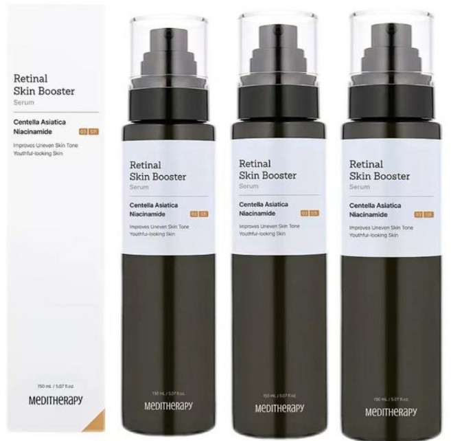 MEDI-THERAPY 溫和視黃醇A醇精華液150ml - 改善細紋 提升彈性 新手入門, 1個, 精華液150ml[3瓶]