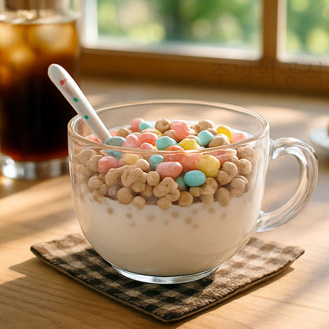 Bestra 리프 시리얼 머그컵 요거트볼, 4개